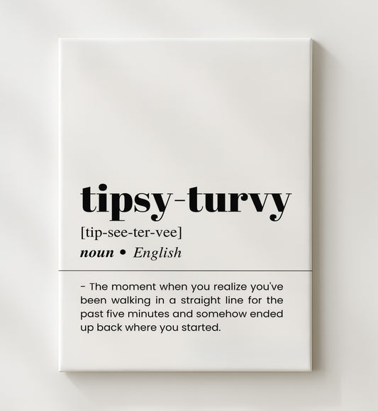 Tipsy Turvy - Drunken Adventure - 20x24 Canvas