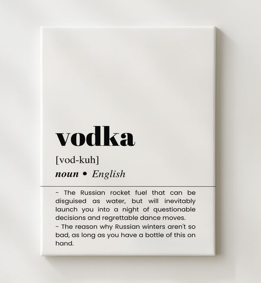Vodka - Russian Rocket Fuel - 20x24 Canvas