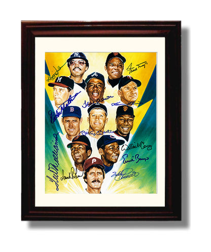 500 Home Run Club - Illustrated Composite 8x10 Unframed Print baseball wall art