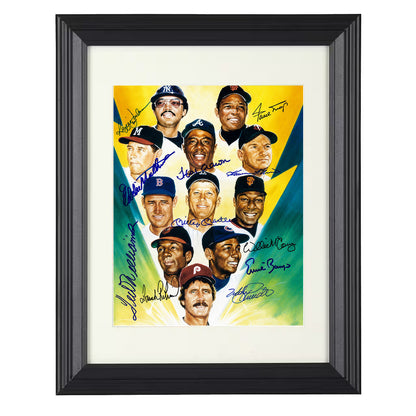 500 Home Run Club - Illustrated Composite 8x10 Beveled Frame baseball wall art