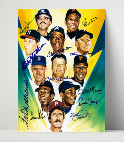 500 Home Run Club – Illustrated Composite - Baseball Wall Art