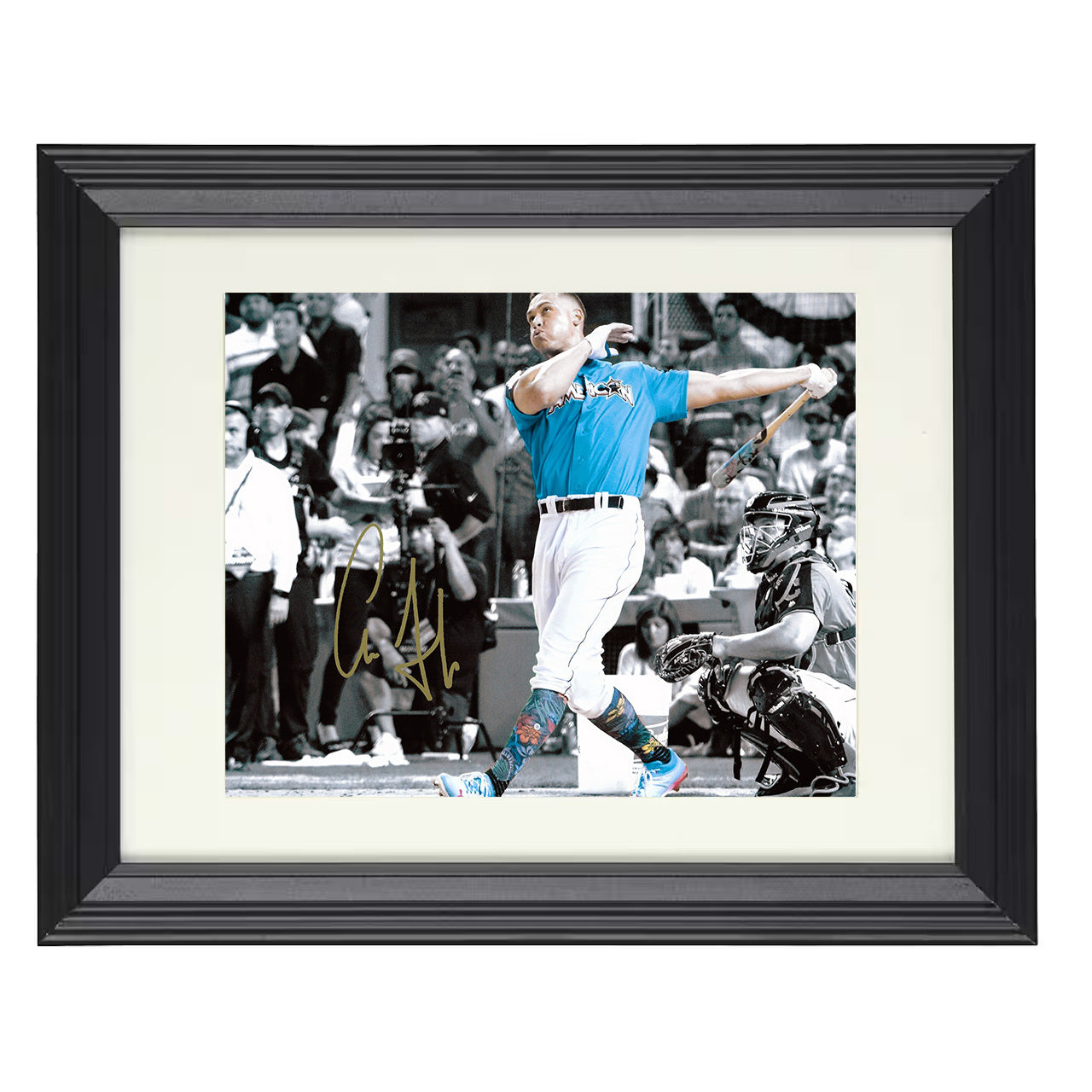 Aaron Judge - Home Run Derby Era 8x10 black beveled framed baseball wall art