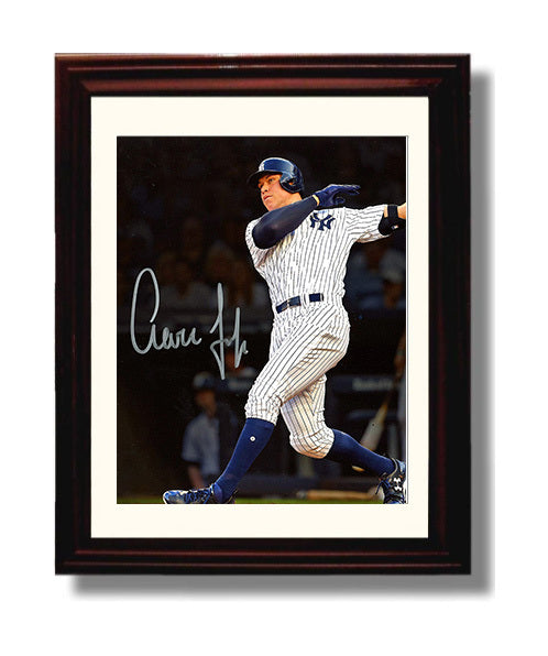 Aaron Judge - New York power swing Baseball Wall Art 8x10 Beveled Frame wall art print – Baseball Wall Art decor