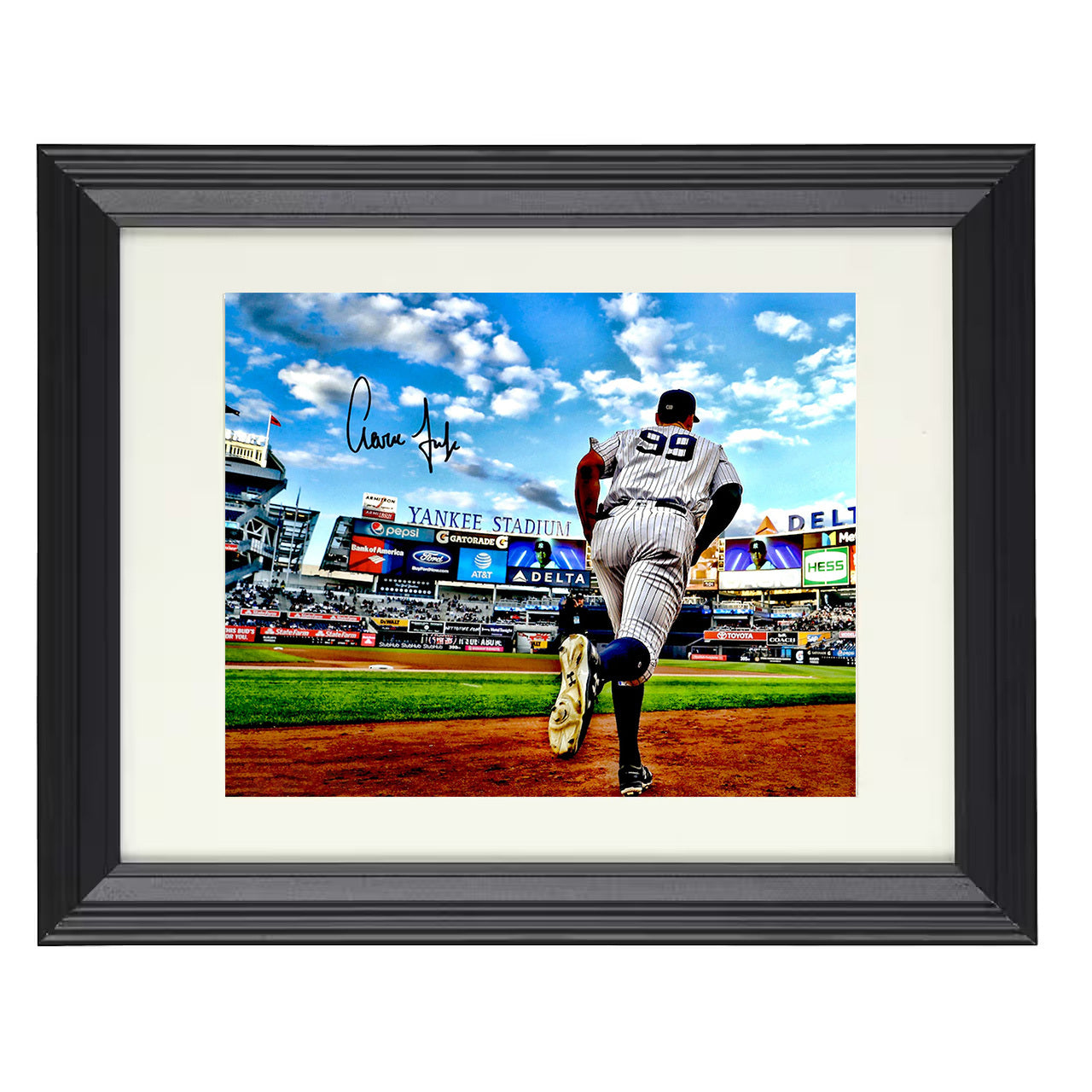 Aaron Judge - Yankee Stadium Runout Era 8x10 black beveled framed baseball wall art