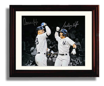 Aaron Judge and Anthony Volpe - Yankees Celebration 8x10 Unframed Print baseball wall art