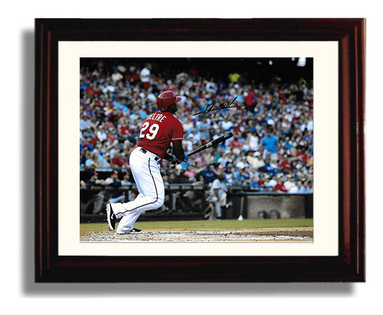 Adrian Beltre - Rangers Power Swing Era Baseball Wall Art 8x10 Beveled Frame wall art print – Baseball Wall Art decor