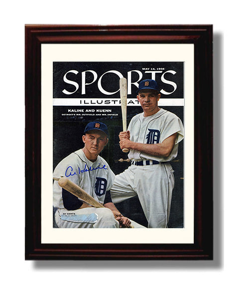 Al Kaline - Batting Pose SI Cover Baseball Wall Art 8x10 Beveled Frame wall art print – Baseball Wall Art decor