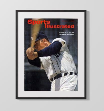 Al Kaline - SI Cover 8x10 Canvas baseball wall art