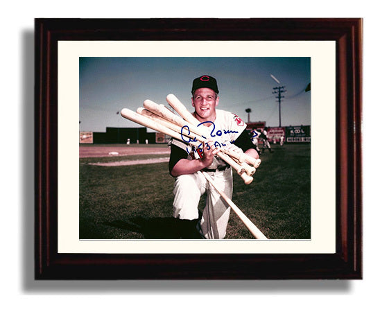 Al Rosen - Bat Collection Pose 1953 Baseball Wall Art 8x10 Beveled Frame wall art print – Baseball Wall Art decor