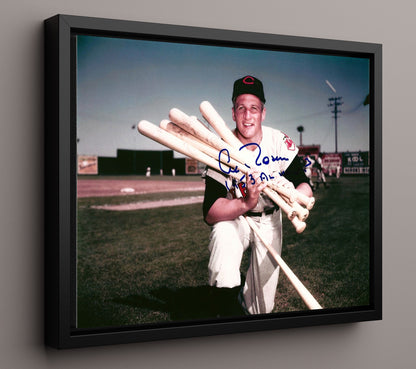 Al Rosen - Bat Collection Pose 1953 8x10 Framed Canvas baseball wall art