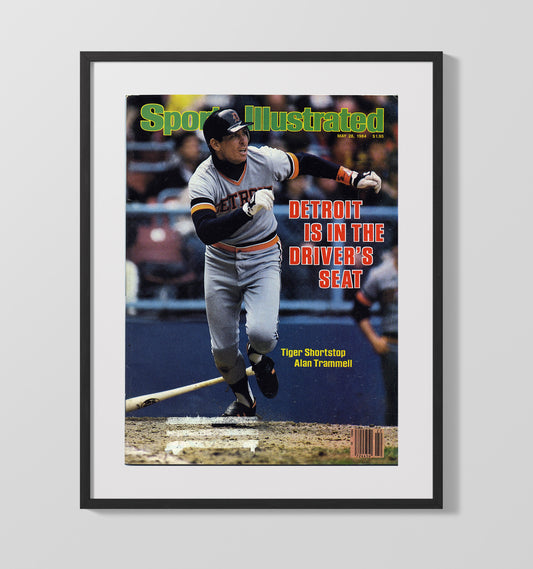 Alan Trammell - Batting follow-through 1984 SI Cover 8x10 Canvas baseball wall art