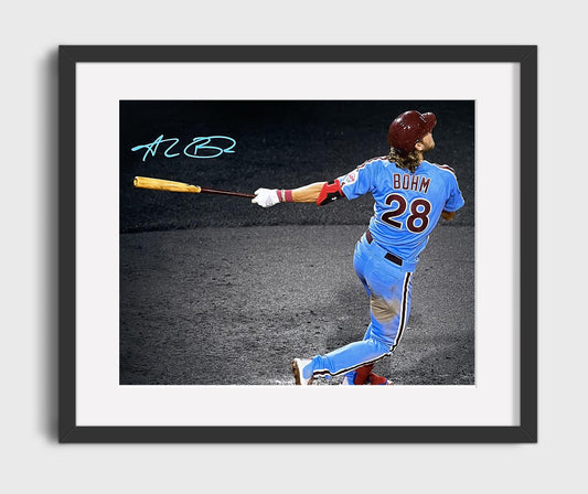 Alec Bohm - Phillies Power Swing 8x10 Canvas baseball wall art