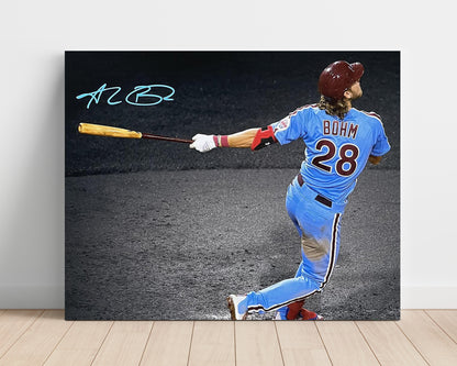 Alec Bohm – Phillies Full-Extension Swing - Baseball Wall Art