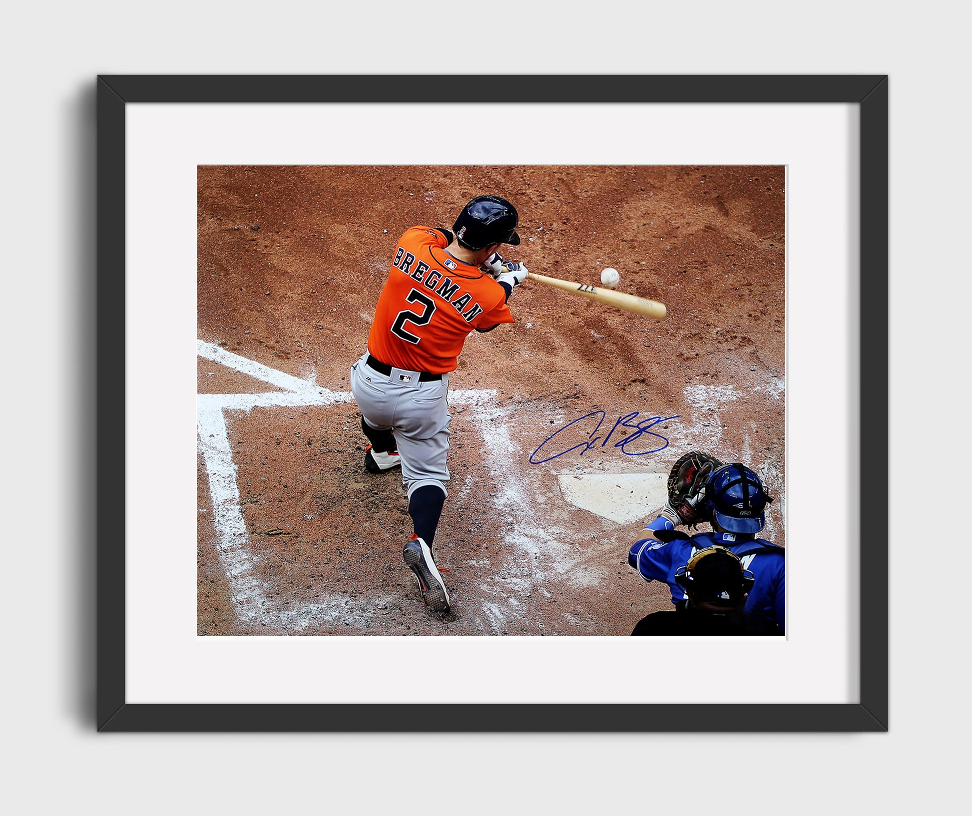 Alex Bregman - Astros Power Swing Era Baseball Wall Art 16x20 Gallery Frame wall art print – Baseball Wall Art decor