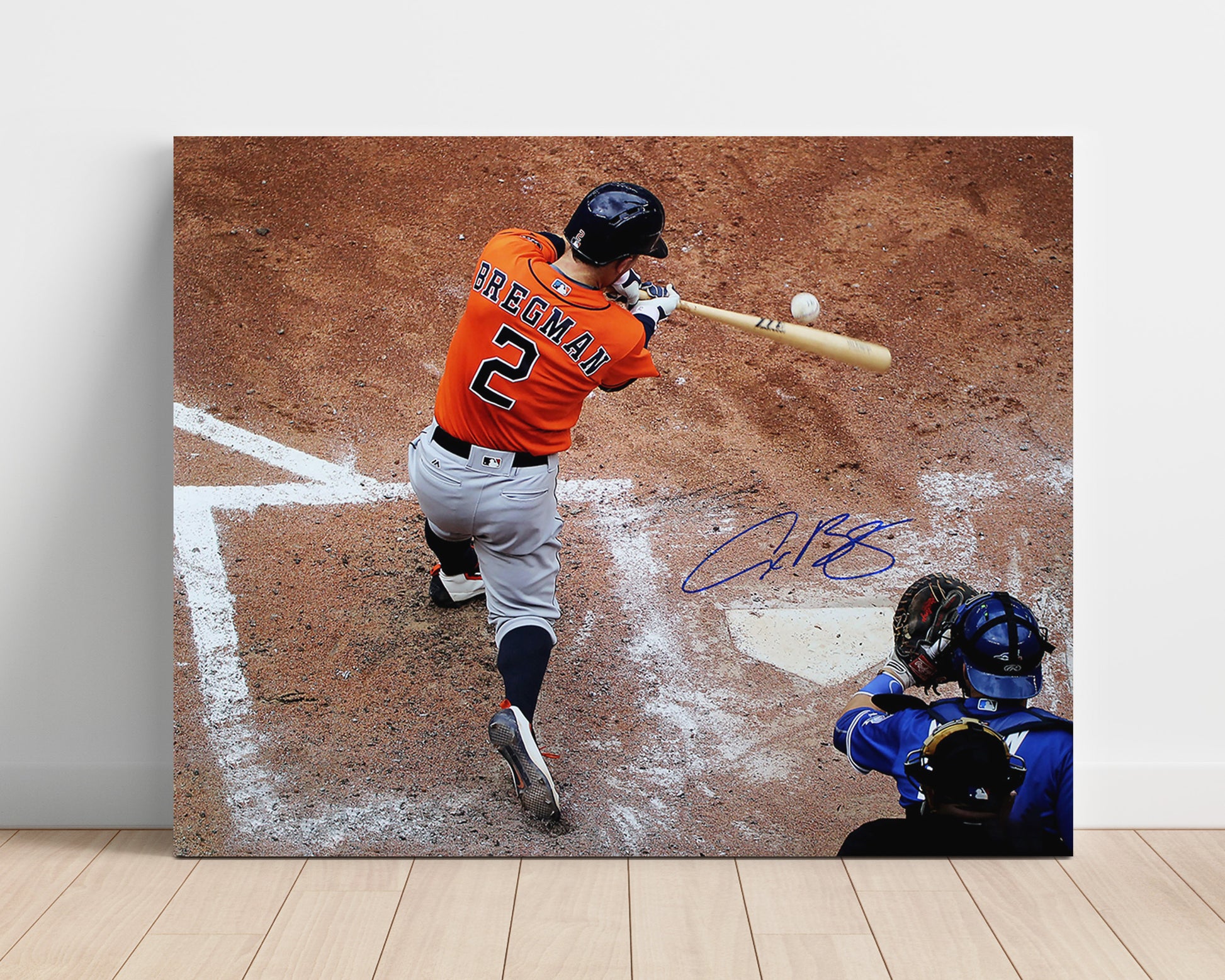Alex Bregman - Astros Power Swing Era Baseball Wall Art 16x20 Unframed Print wall art print – Baseball Wall Art decor