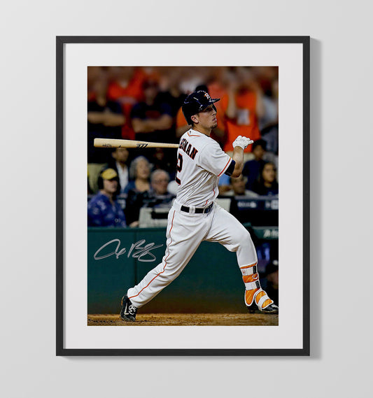 Alex Bregman - Early career in-game action 8x10 Canvas baseball wall art