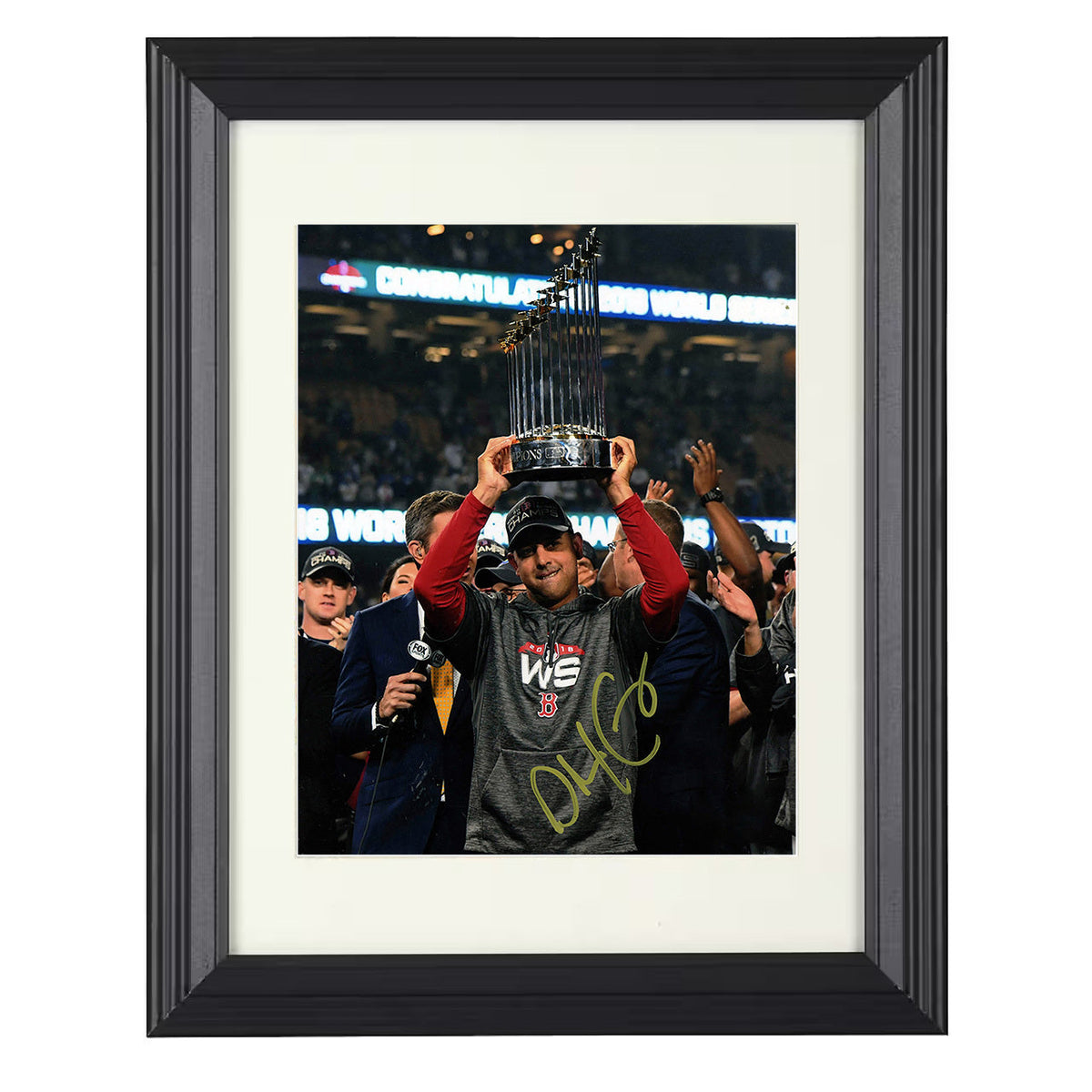 Alex Cora - Series championship celebration 2018 8x10 Beveled Frame baseball wall art