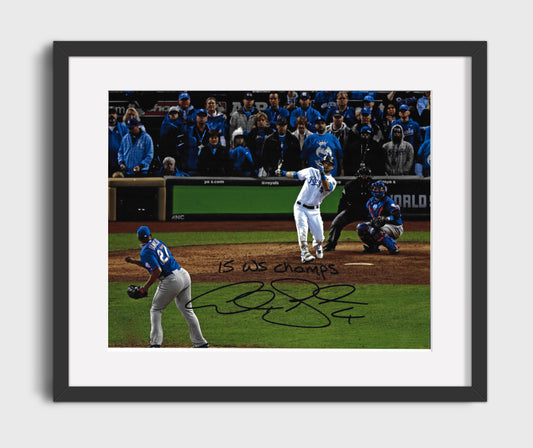 Alex Gordon - Series Championship Infield 8x10 Canvas baseball wall art