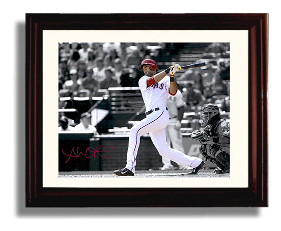 Alex Rios - Follow Through Swing Baseball Wall Art 8x10 Beveled Frame wall art print – Baseball Wall Art decor