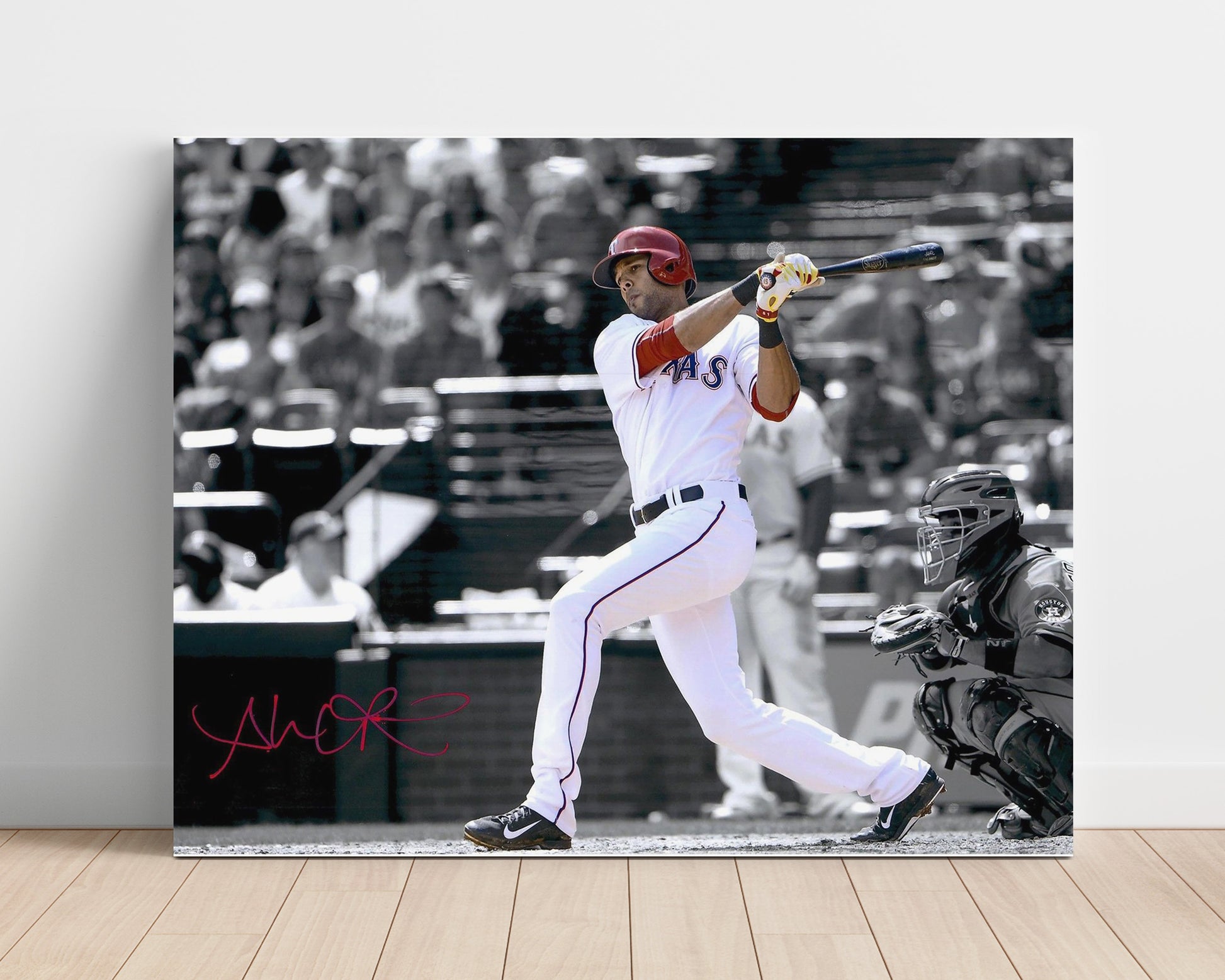 Alex Rios - Follow Through Swing Baseball Wall Art 16x20 Unframed Print wall art print – Baseball Wall Art decor