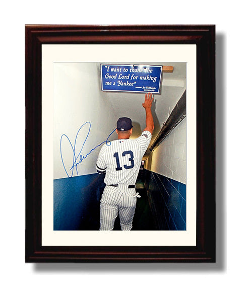 Alex Rodriguez - Yankee Stadium Tunnel Tribute Baseball Wall Art 8x10 Beveled Frame wall art print – Baseball Wall Art decor