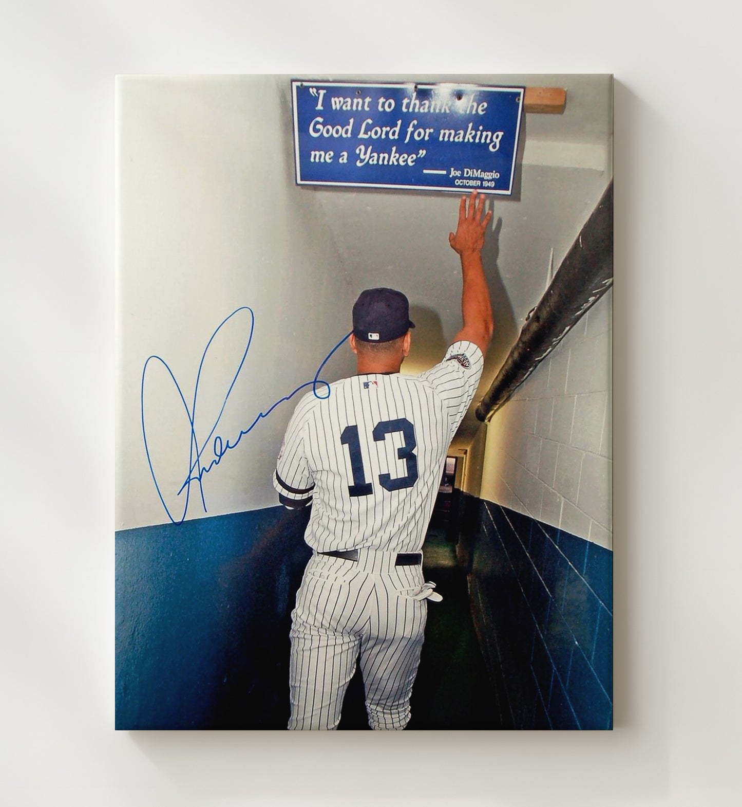 Alex Rodriguez - Yankee Stadium Tunnel Tribute Baseball Wall Art 20x24 Canvas wall art print – Baseball Wall Art decor