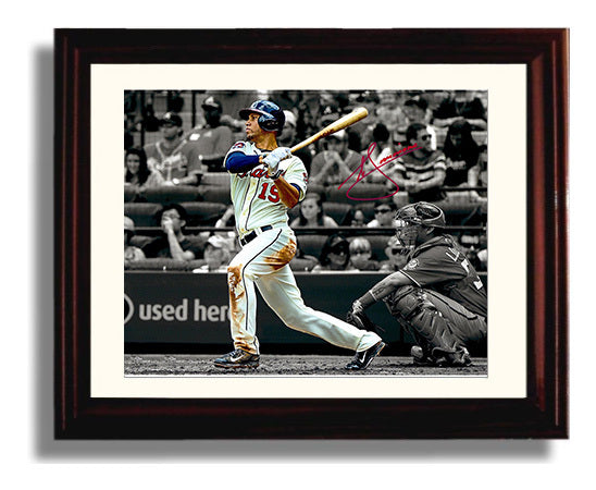 Andrelton Simmons - Defensive Throw in Motion Baseball Wall Art 8x10 Beveled Frame wall art print – Baseball Wall Art decor