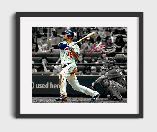 Andrelton Simmons - Defensive Throw in Motion 8x10 Canvas baseball wall art