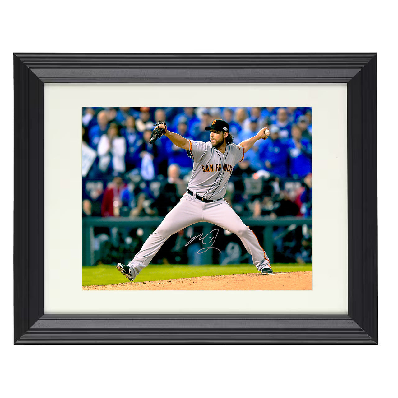Andrelton Simmons - Fielding Throw Release 8x10 black beveled framed baseball wall art