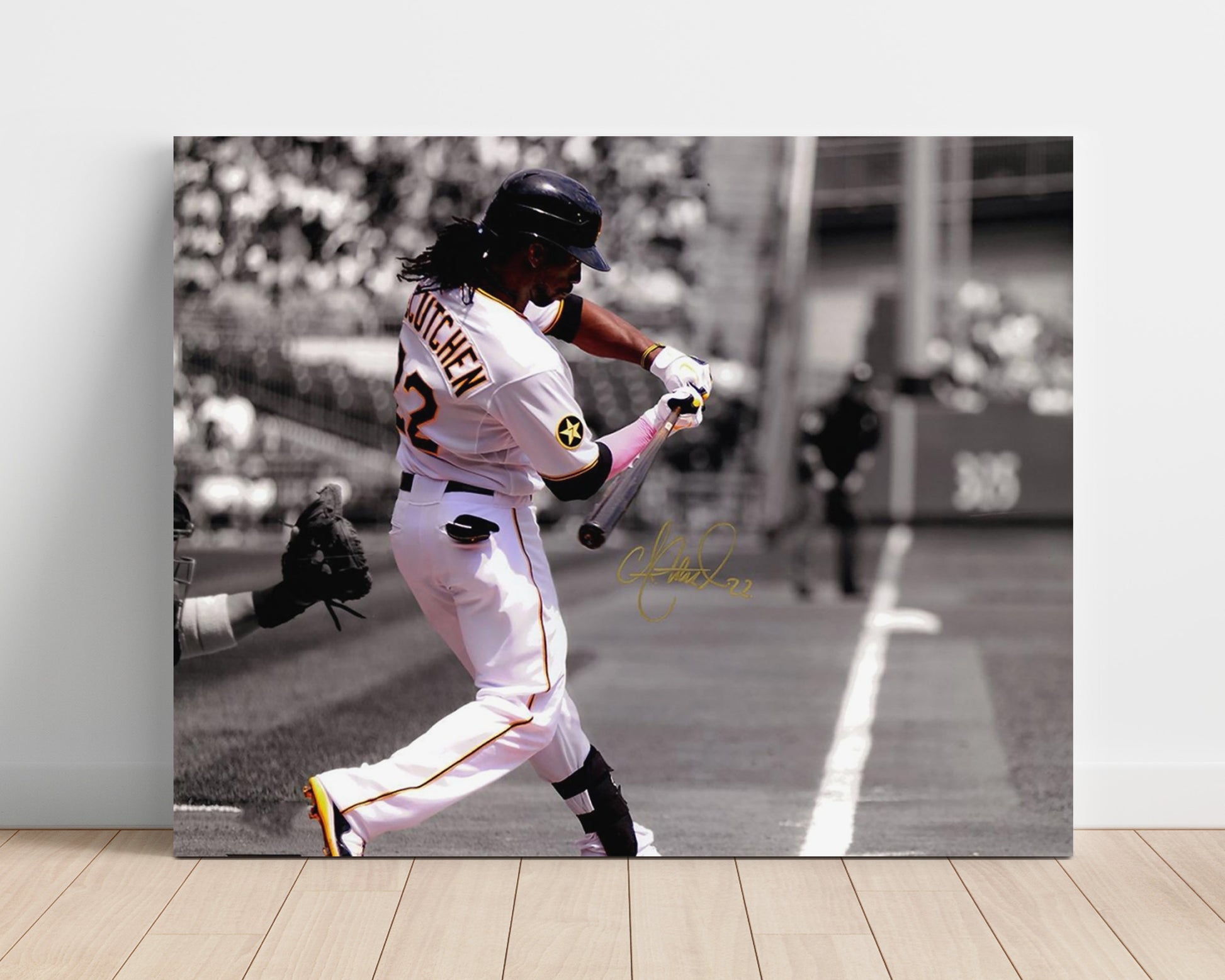 Andrew McCutchen - Pirates Power Swing Era Baseball Wall Art 16x20 Unframed Print wall art print – Baseball Wall Art decor
