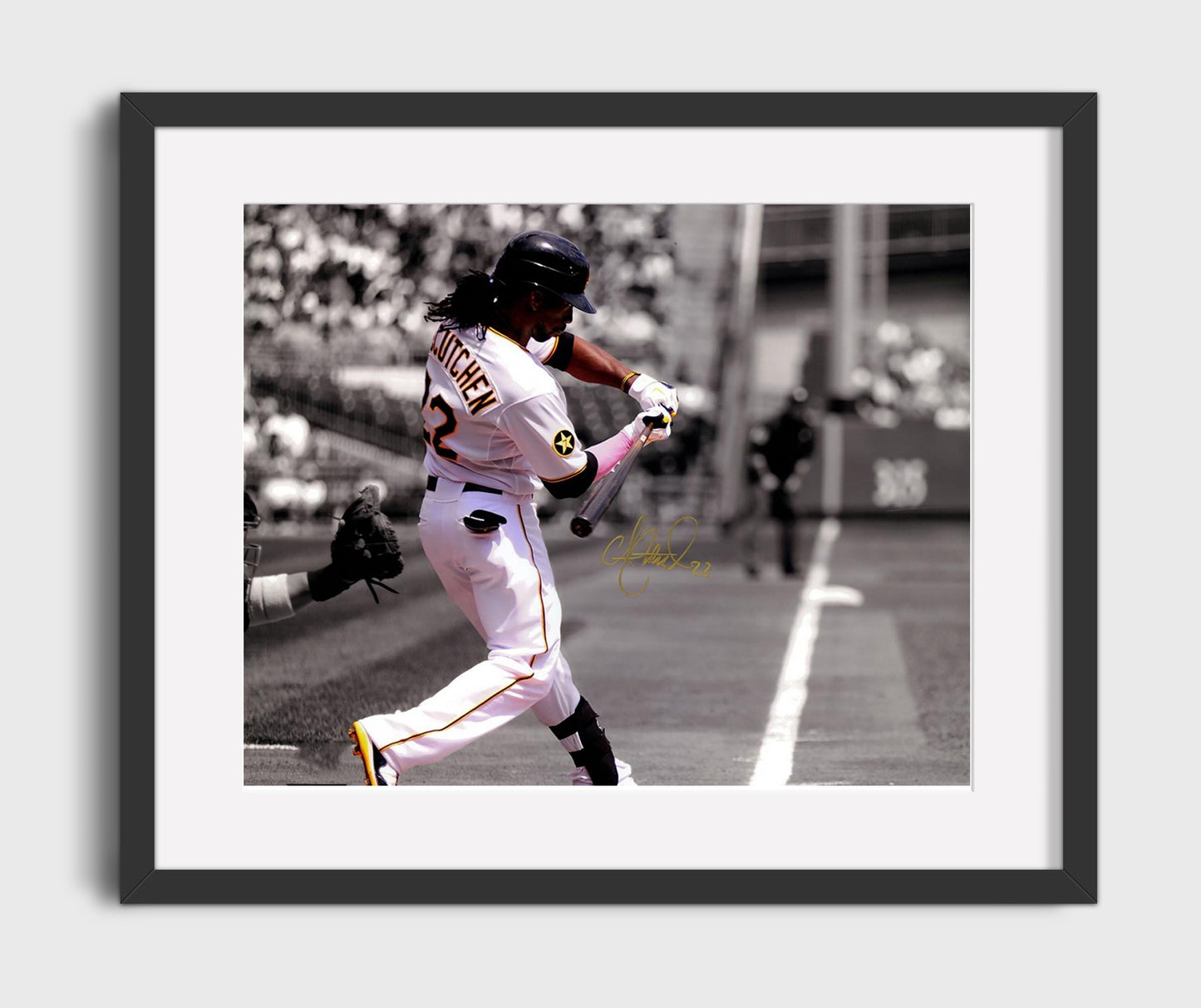 Andrew McCutchen - Pirates Power Swing Era Baseball Wall Art 16x20 Gallery Frame wall art print – Baseball Wall Art decor