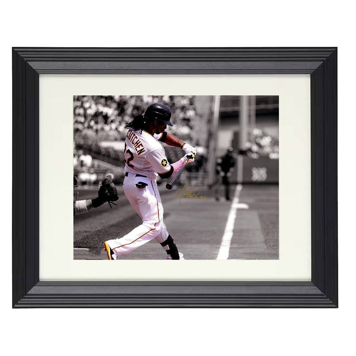 Andrew McCutchen - Pirates Power Swing 8x10 Beveled Frame baseball wall art
