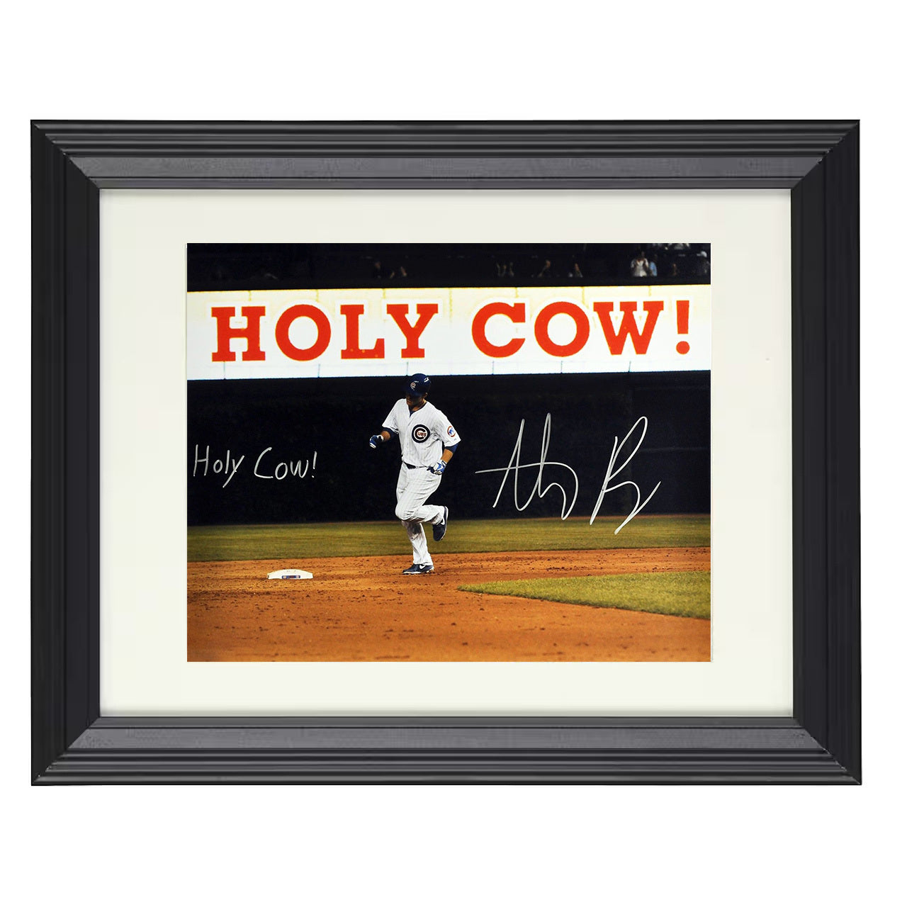 Anthony Rizzo - Cubs Holy Cow Moment Era 8x10 black beveled framed baseball wall art