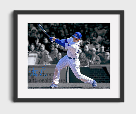 Anthony Rizzo - left-handed Power Swing 8x10 Canvas baseball wall art