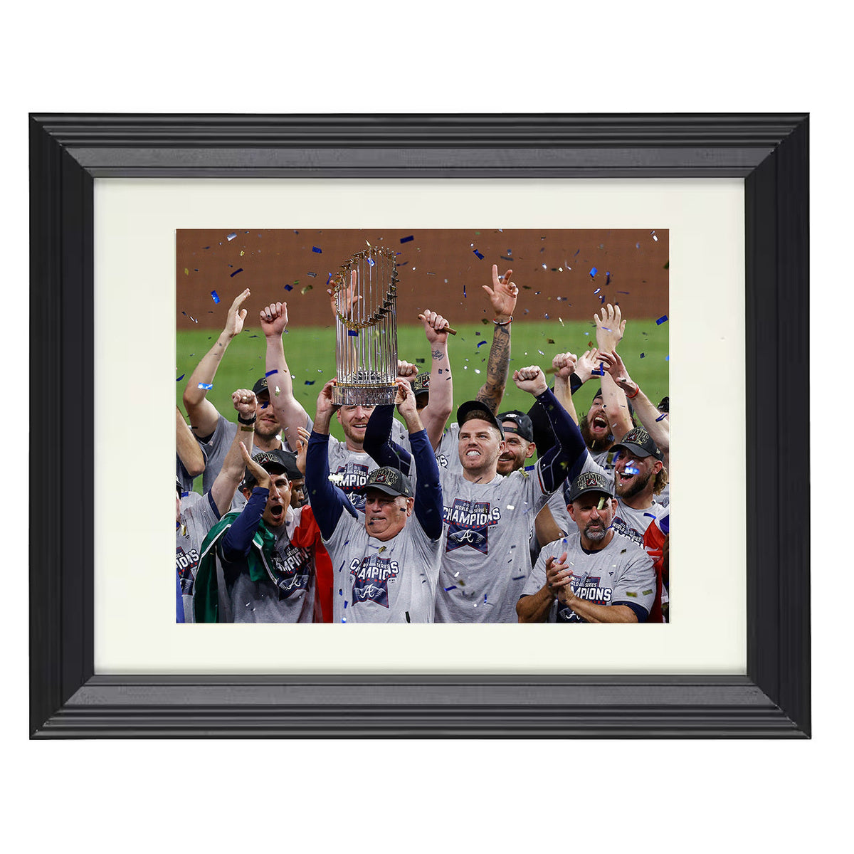 Atlanta Baseball - Series Championship Celebration 8x10 Beveled Frame baseball wall art