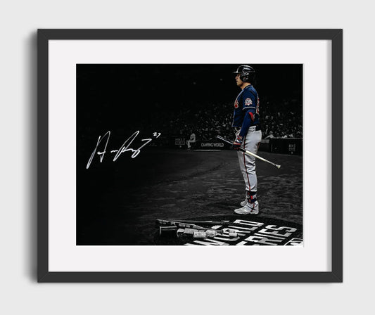 Austin Riley - Braves Power Swing 8x10 Canvas baseball wall art