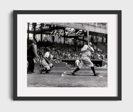 Babe Ruth - Classic Swing 8x10 Canvas baseball wall art