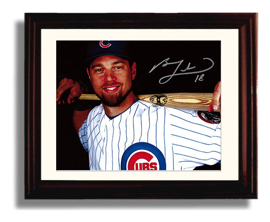 Ben Zobrist - Bat on Shoulders Baseball Wall Art 8x10 Beveled Frame wall art print – Baseball Wall Art decor