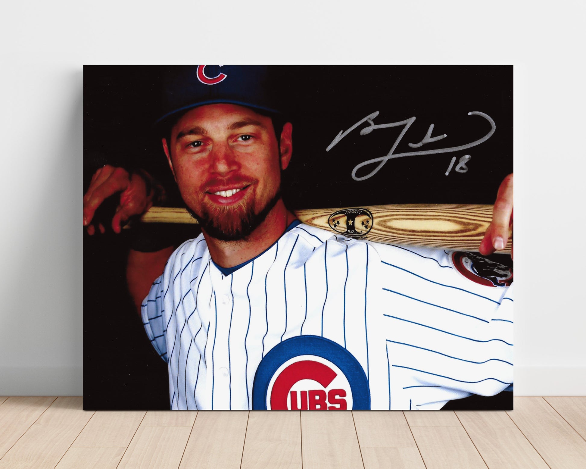 Ben Zobrist - Bat on Shoulders Baseball Wall Art 16x20 Unframed Print wall art print – Baseball Wall Art decor