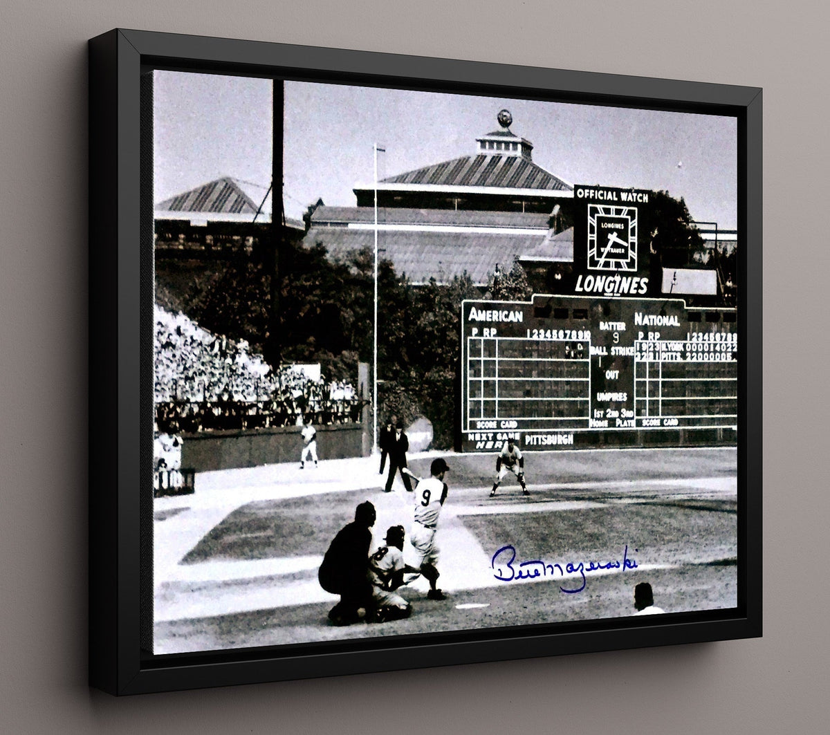 Bill Mazeroski - 1960 Series walk-off 8x10 Canvas baseball wall art