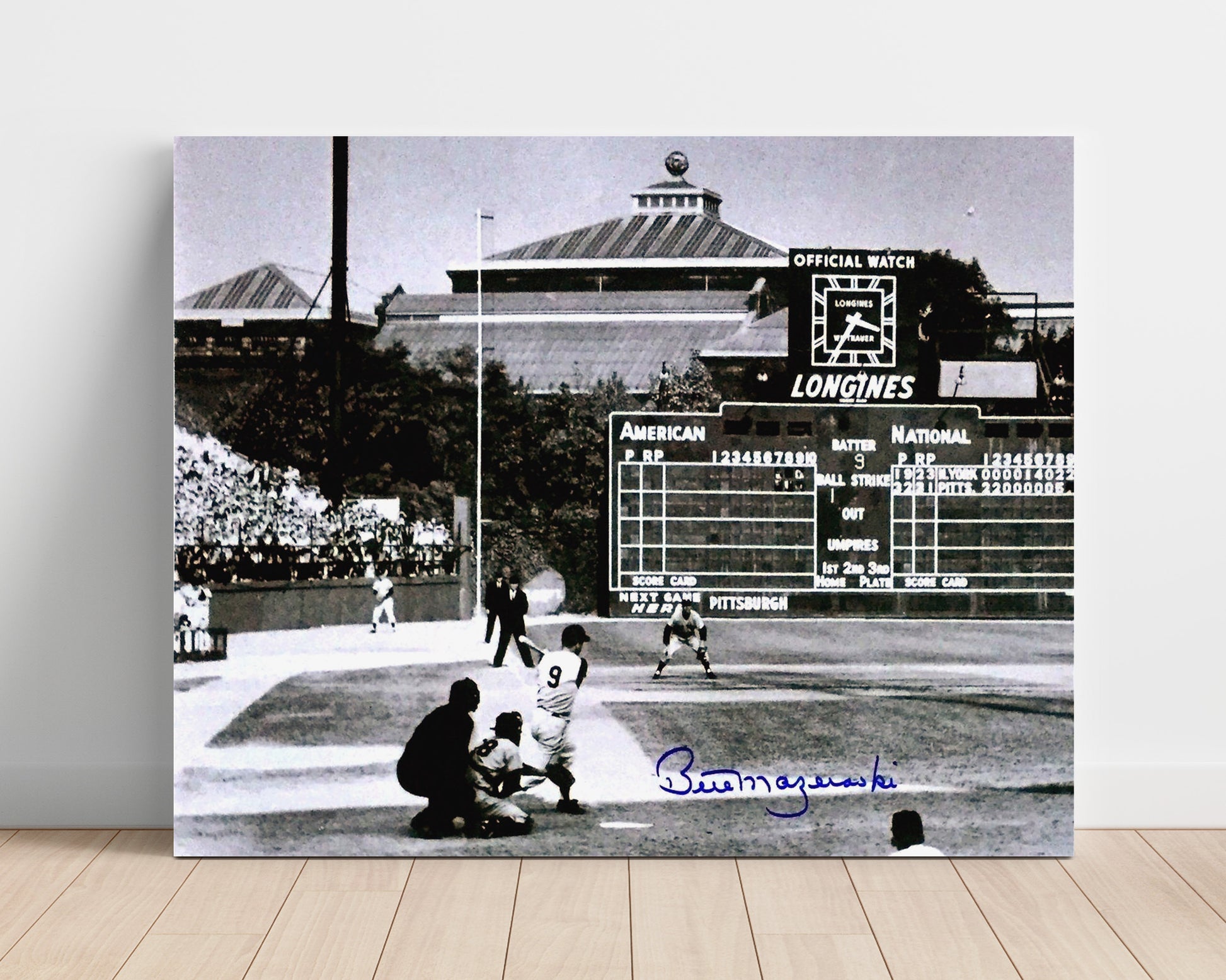 Bill Mazeroski - 1960 Series Walk - Off Baseball Wall Art 16x20 Unframed Print wall art print – Baseball Wall Art decor
