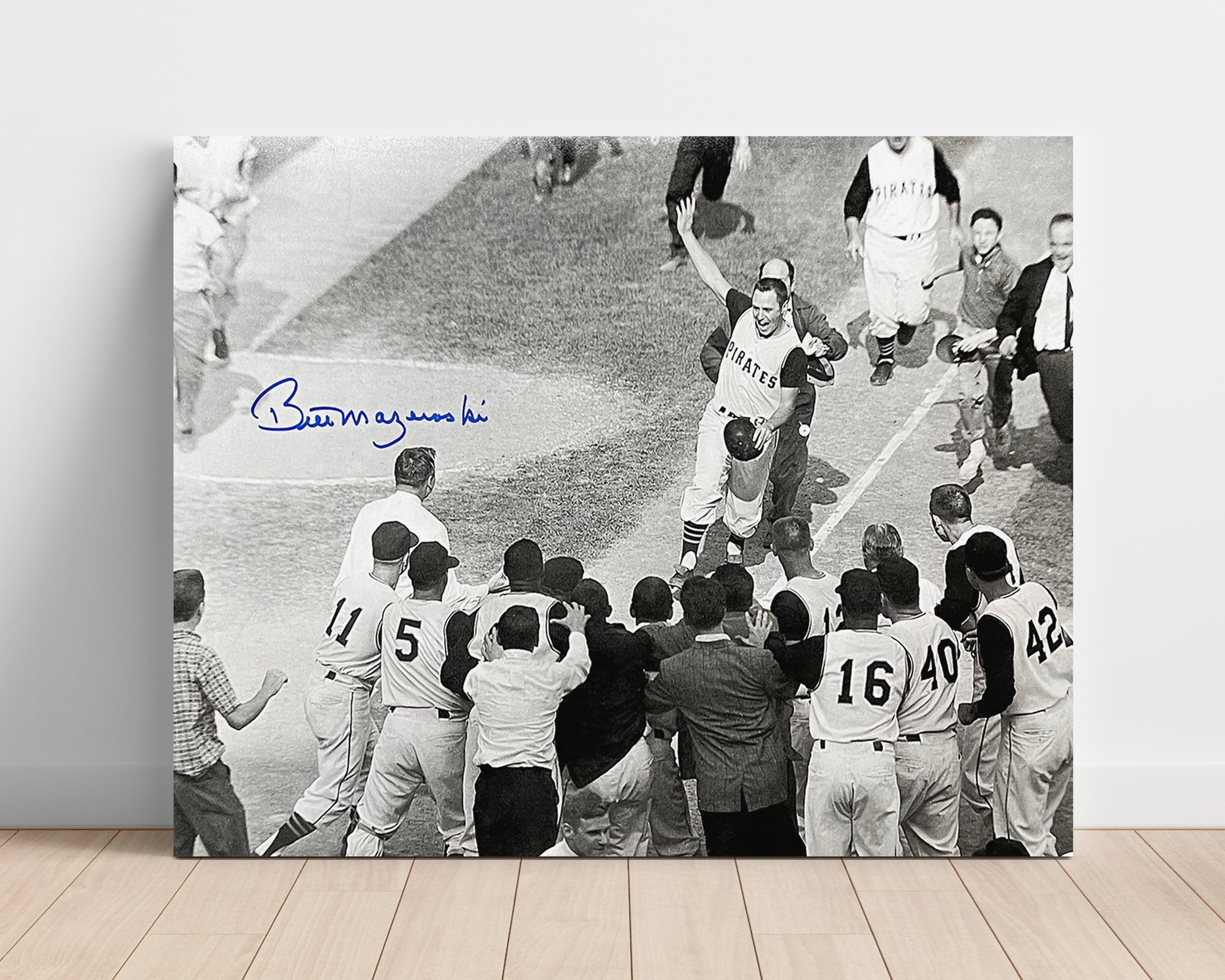 Bill Mazeroski - 1960 WS Walk Off Alt Angle Baseball Wall Art 16x20 Unframed Print wall art print – Baseball Wall Art decor
