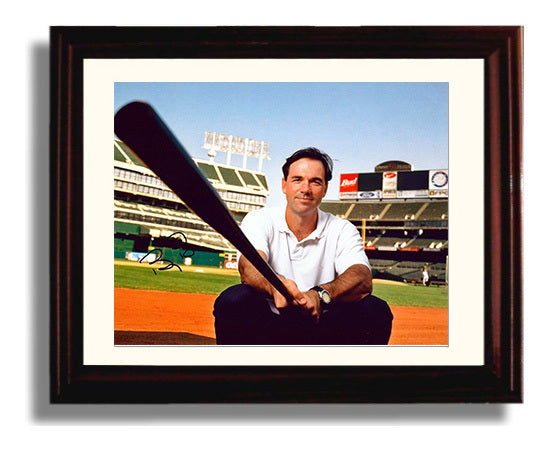 Billy Beane - Moneyball Bat Perspective Baseball Wall Art 8x10 Beveled Frame wall art print – Baseball Wall Art decor