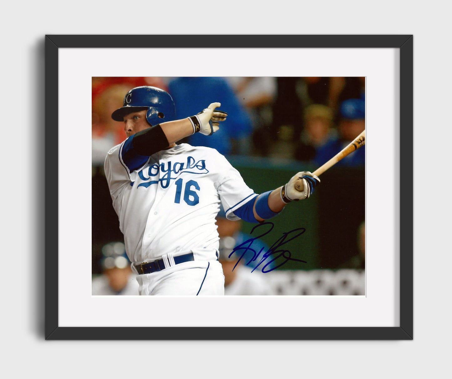 Billy Butler - Royals Slugger Era Baseball Wall Art 16x20 Gallery Frame wall art print – Baseball Wall Art decor