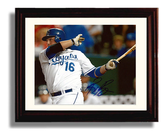 Billy Butler - Royals Slugger Era Baseball Wall Art 8x10 Beveled Frame wall art print – Baseball Wall Art decor