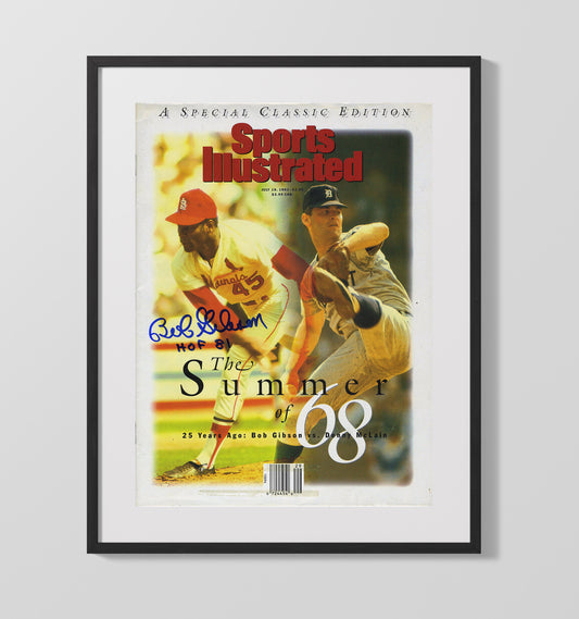 Bob Gibson and Denny McLain - Summer of 68 Duel SI Cover 1993 8x10 Canvas baseball wall art
