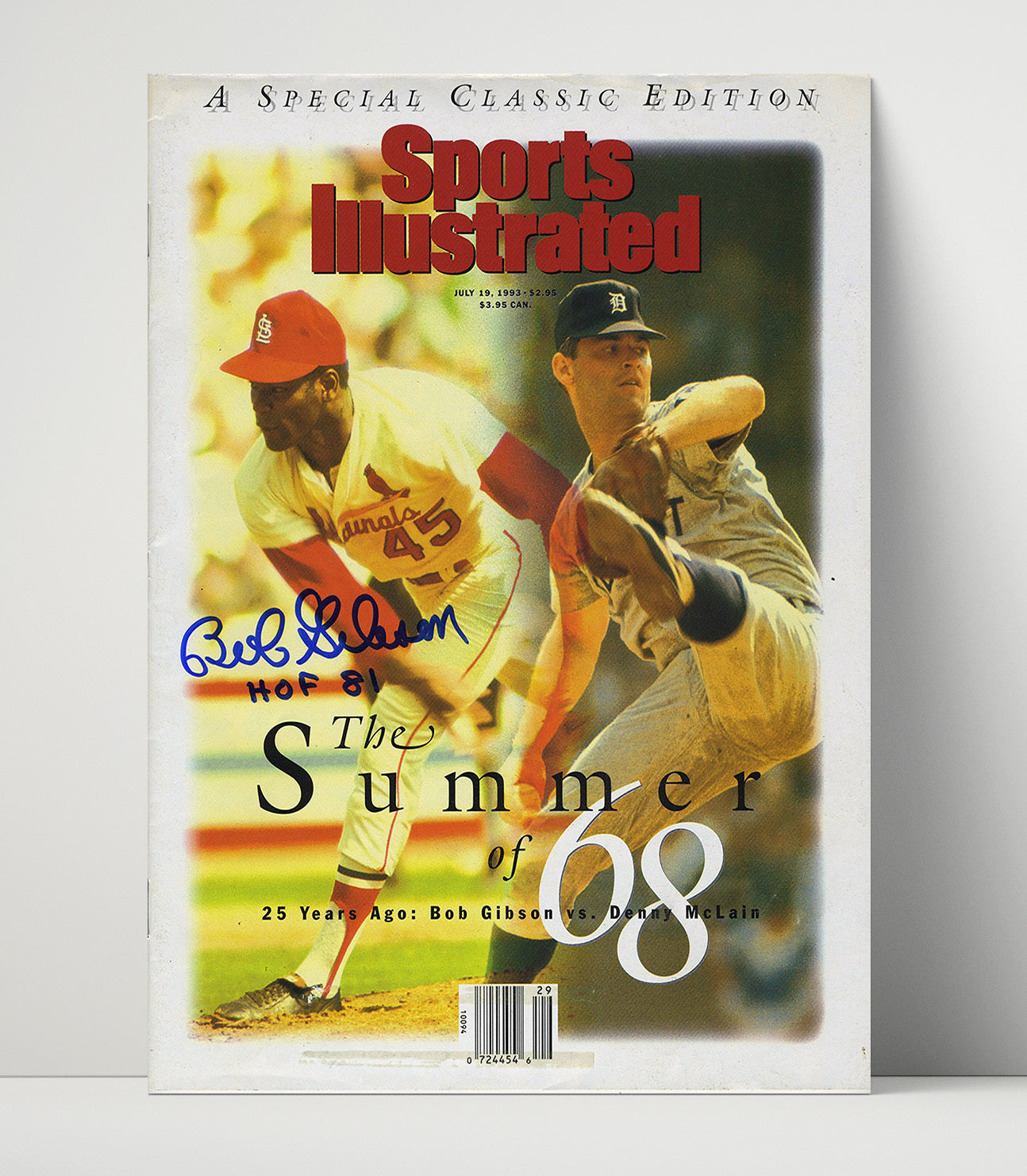 Bob Gibson and Denny McLain - Summer of 68 Duel SI Cover 1993 Baseball Wall Art 16x20 Unframed Print wall art print – Baseball Wall Art decor