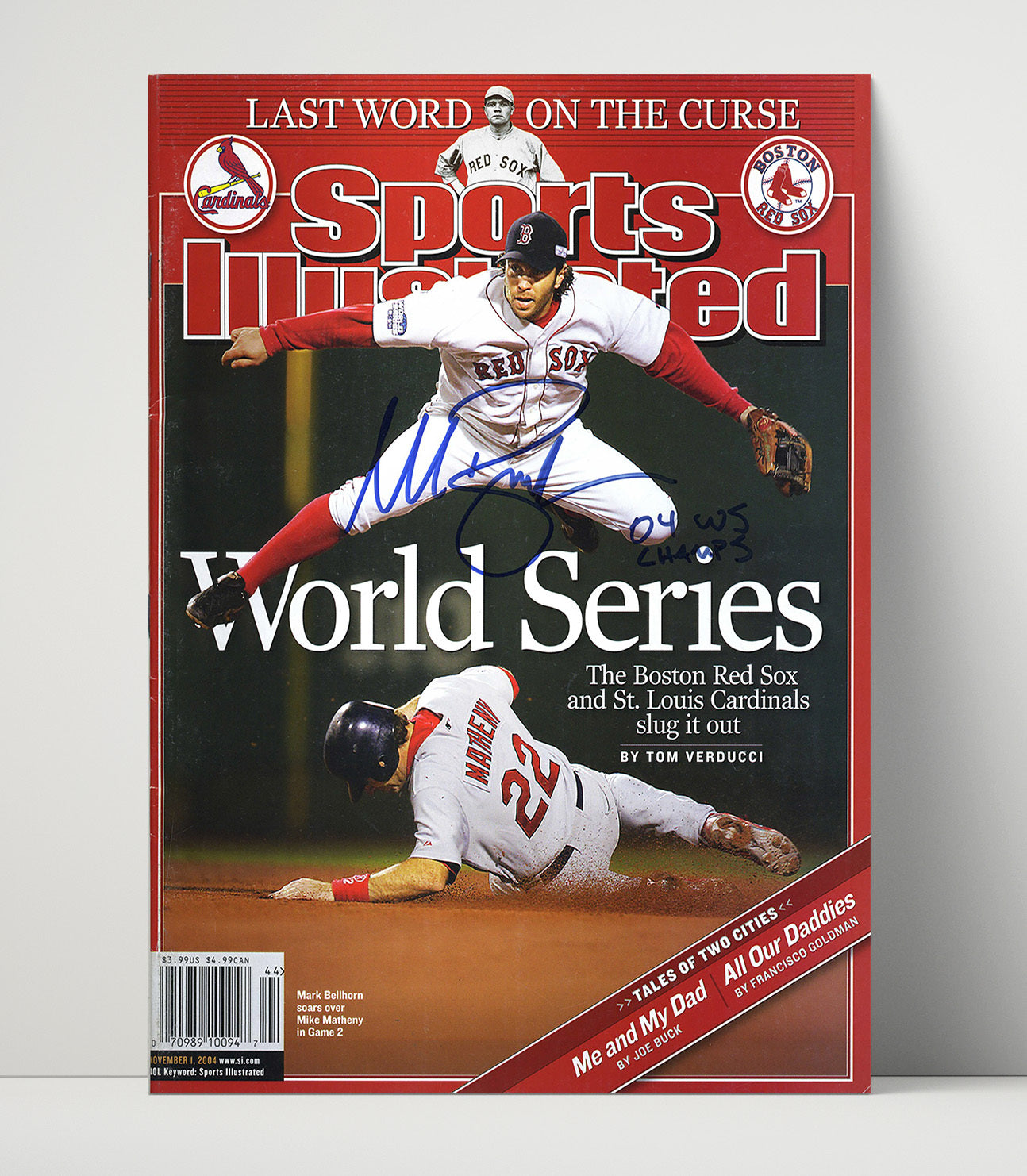 Boston Baseball - 2004 SI Cover Series Bellhorn Soars Wall Art 16x20 Unframed Print wall art print – Baseball Wall Art decor