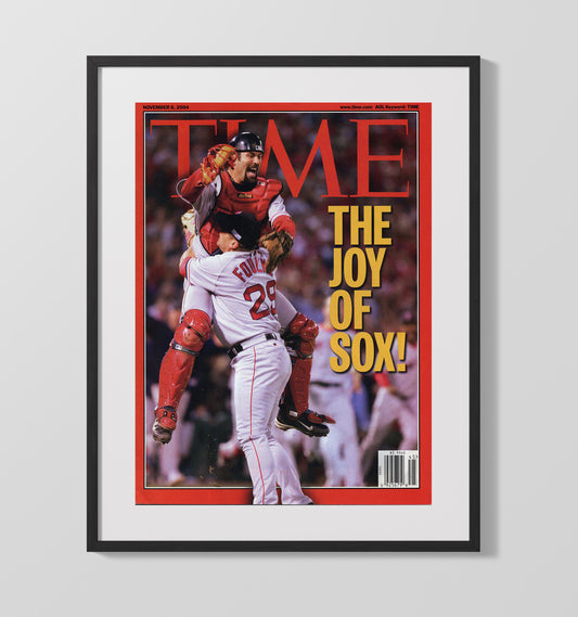 Boston Baseball - The Joy of Sox championship moment SI Cover 2004 8x10 Canvas baseball wall art