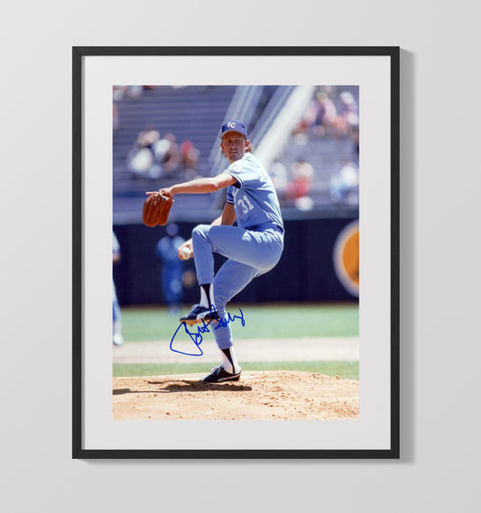 Bret Saberhagen - Royals Windup on the Mound 8x10 Canvas baseball wall art